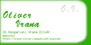 oliver vrana business card